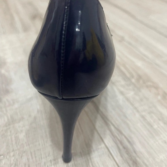Christian Louboutin Patent Leather Pumps Women Size 35 1/2 US 5.5 Navy - Picture 3 of 9